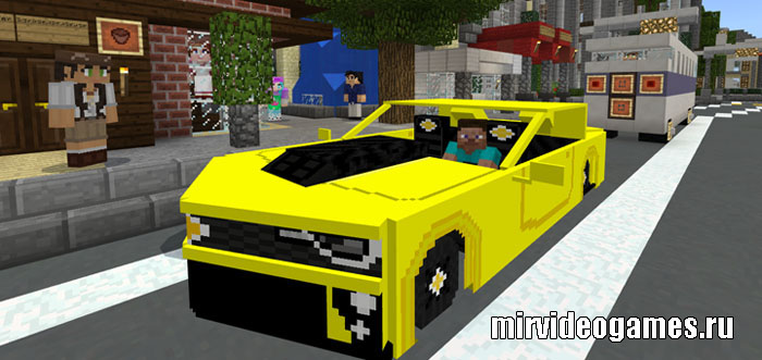 Скачать Мод Chevrolet Camaro ZL1 для Minecraft PE (1.2.11/1.2) Бесплатно