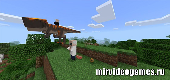 Скачать Мод Dinosaurs для Minecraft PE 1.4 Бесплатно
