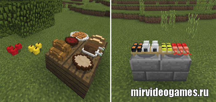 Скачать Мод Placeable Food для Minecraft PE 1.6 Бесплатно