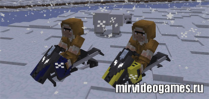 Скачать Мод на снегоходы - Snowmobile для Minecraft PE Бесплатно