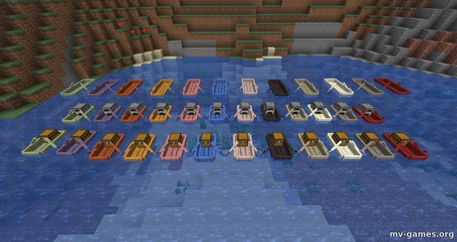 Скачать Мод Extra Boats для Minecraft 1.15.2 Бесплатно