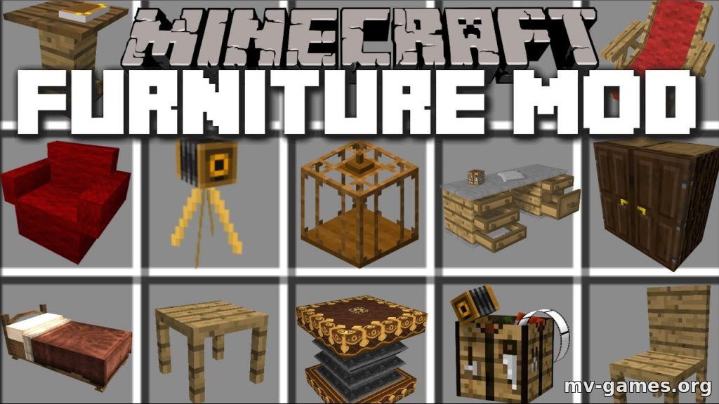 Скачать Мод MrCrayfish’s Furniture для Minecraft 1.15.2 Бесплатно