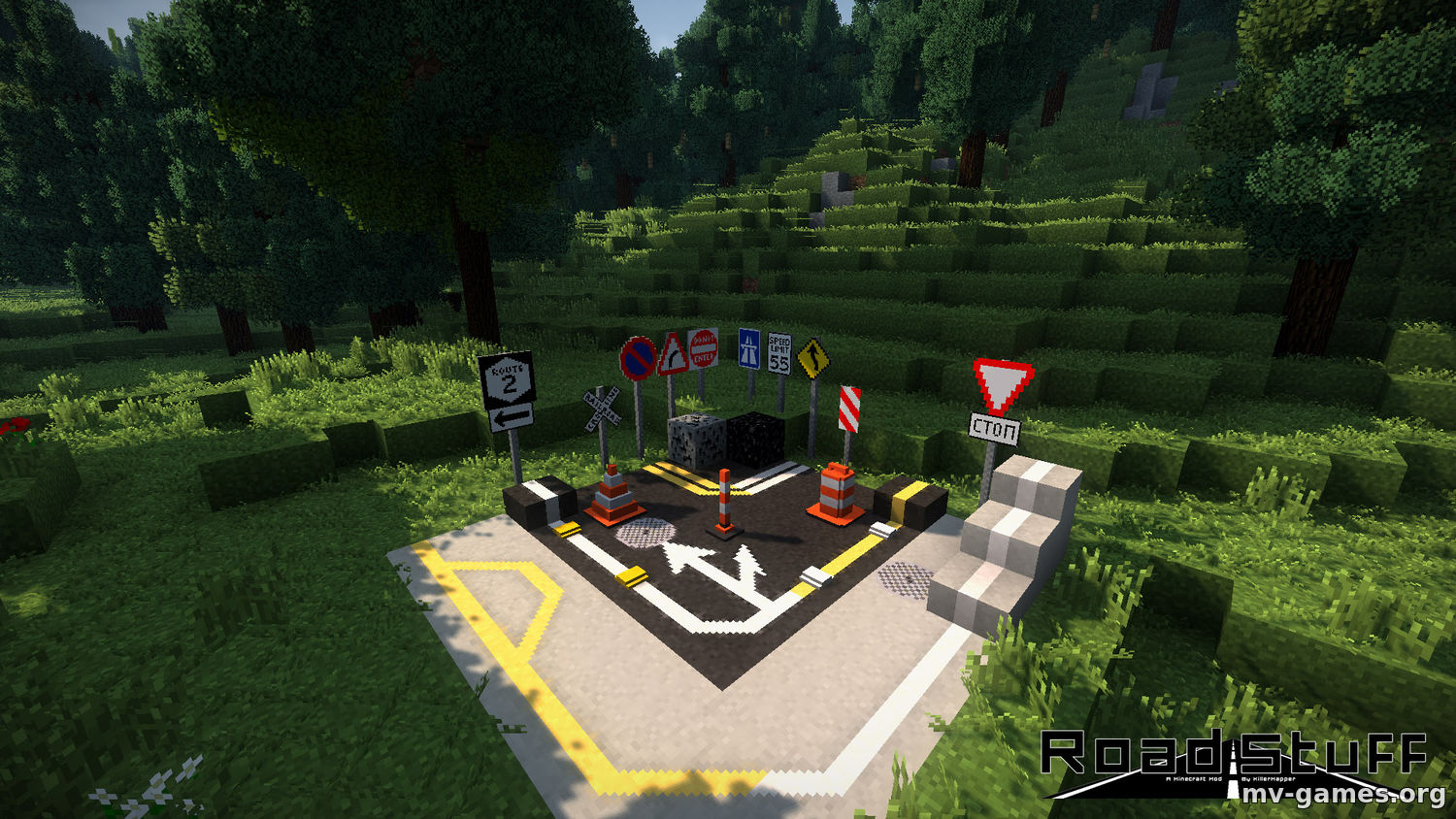 Скачать Мод Road Stuff 2 для Minecraft 1.15.2 Бесплатно
