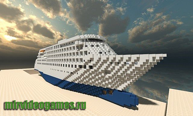 Скачать Карта Cruise Ship - Silver Cloud - Minecraft Бесплатно