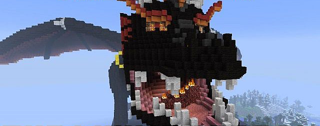 Скачать Карта большой Дракон - Minecraft Бесплатно
