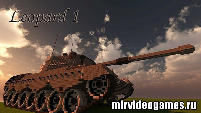 Скачать Карта Огромный танк leopard 1 - Minecraft Бесплатно