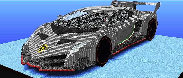 Скачать Карта Огромная машина Lamborghini Veneno - Minecraft Бесплатно