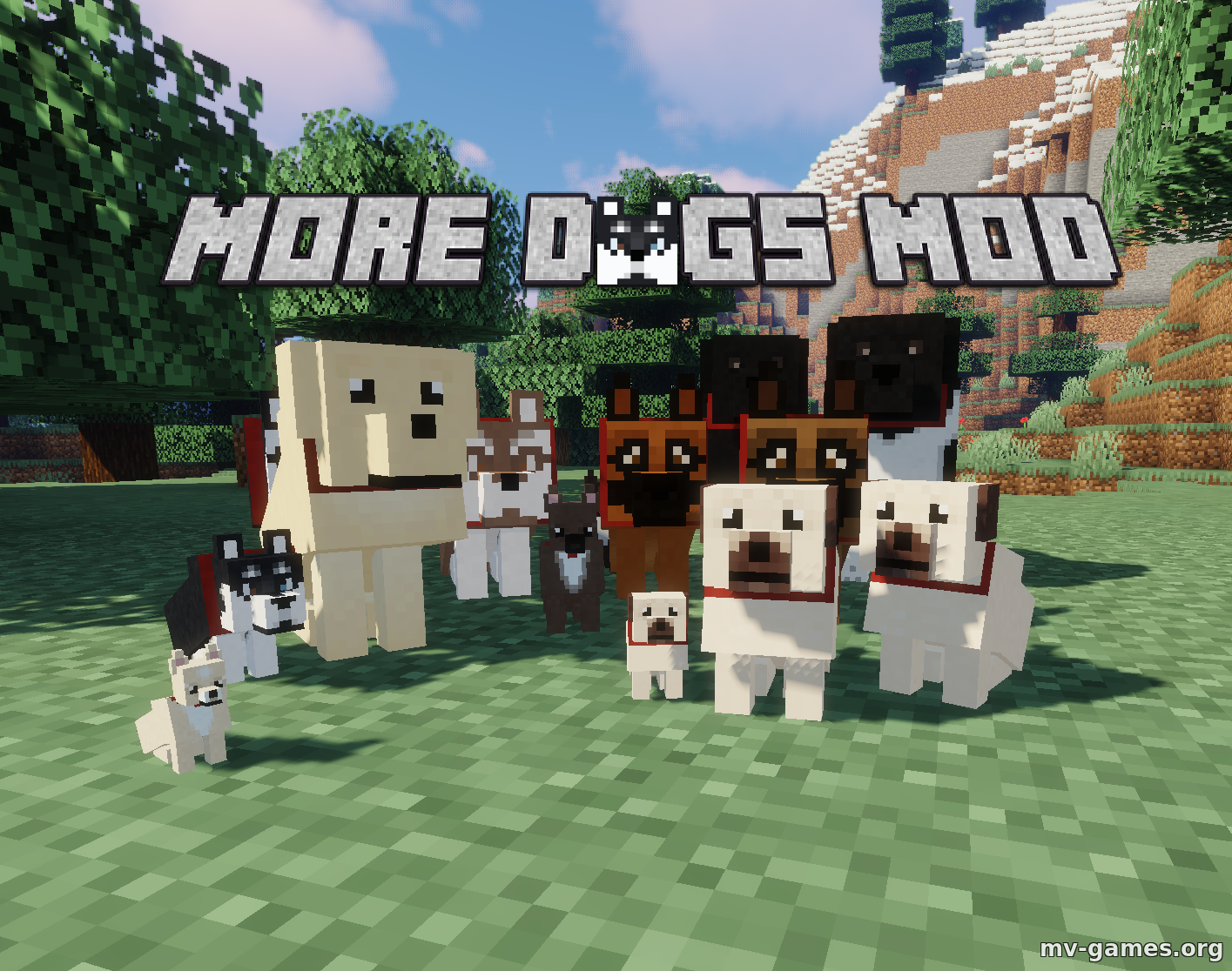 Скачать Мод More Dogs для Minecraft 1.15.2 Бесплатно