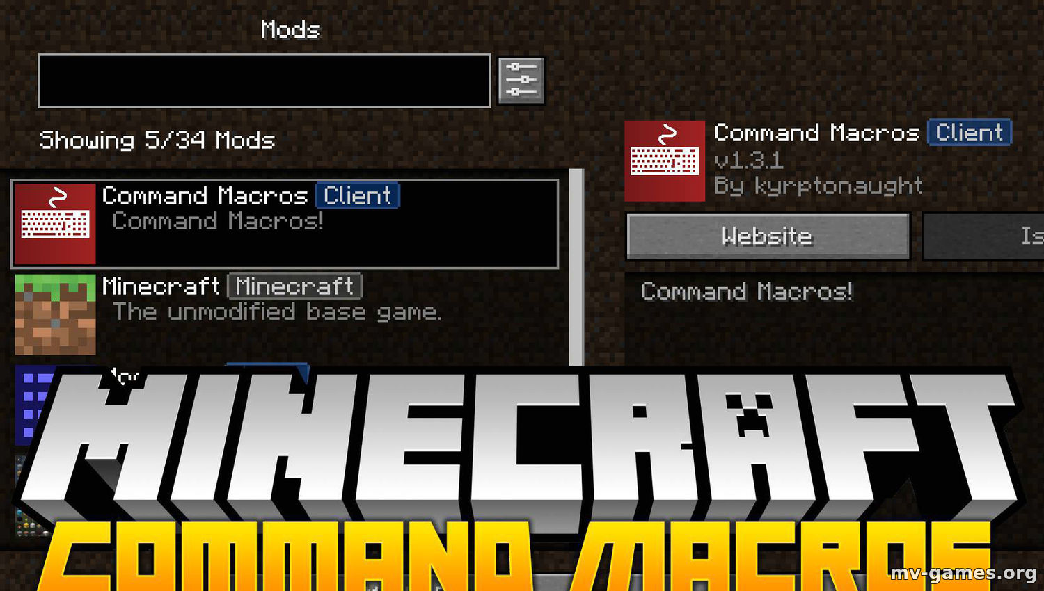 Скачать Мод Command Macros для Minecraft 1.16.3 Бесплатно