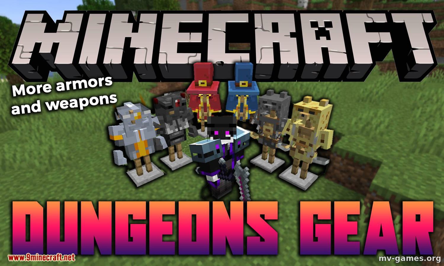 Скачать Мод Dungeons Gear для Minecraft 1.16.4 Бесплатно