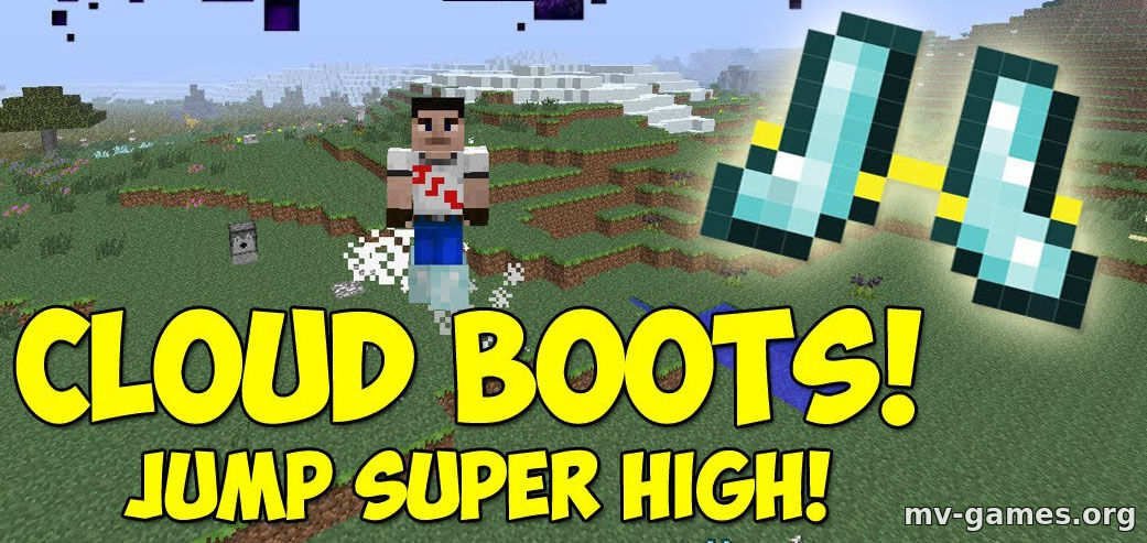 Скачать Мод Cloud Boots для Minecraft 1.16.5 Бесплатно