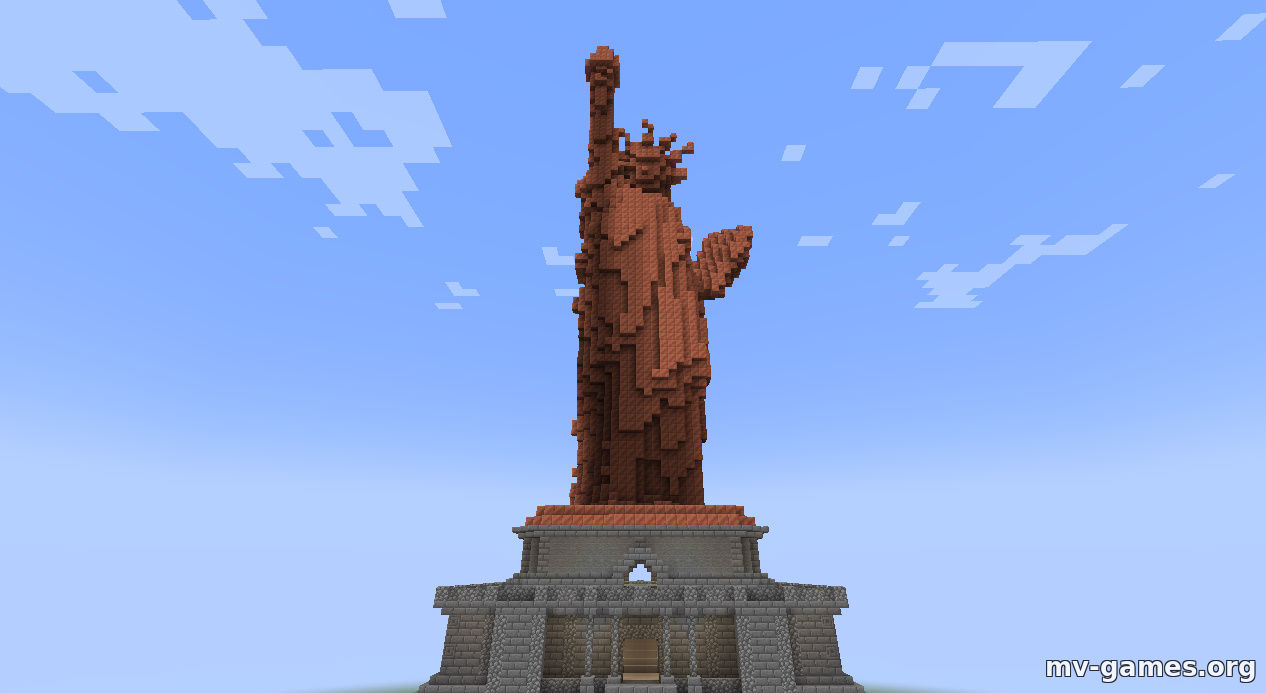 Скачать Карта Статуя Свободы для Minecraft 1.17 Бесплатно
