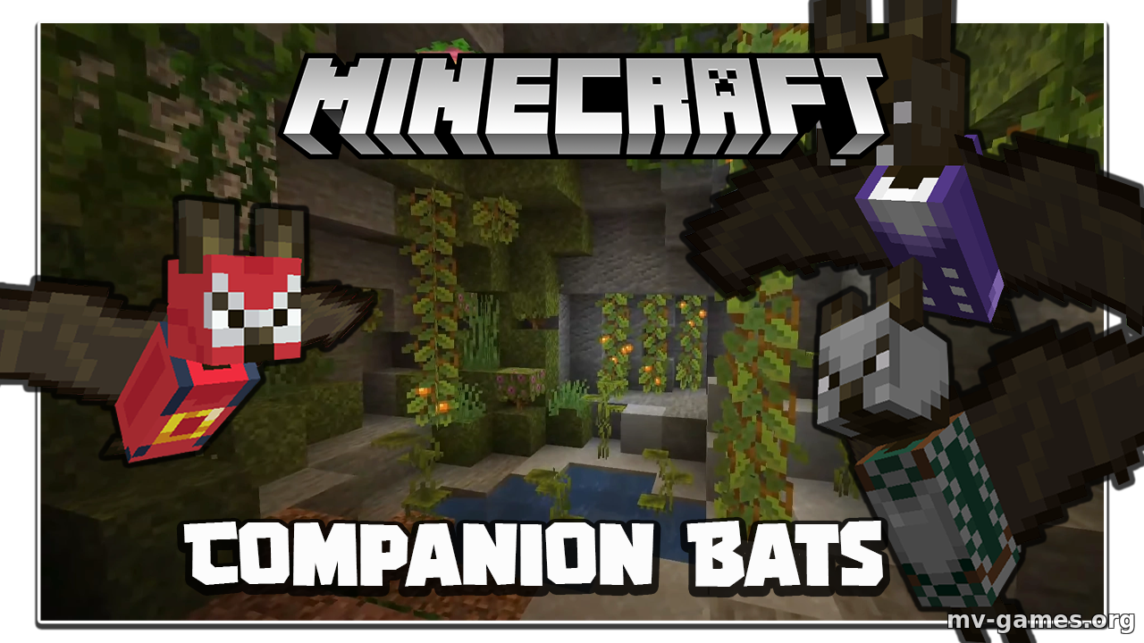Скачать Мод Companion Bats для Minecraft 1.17 Бесплатно
