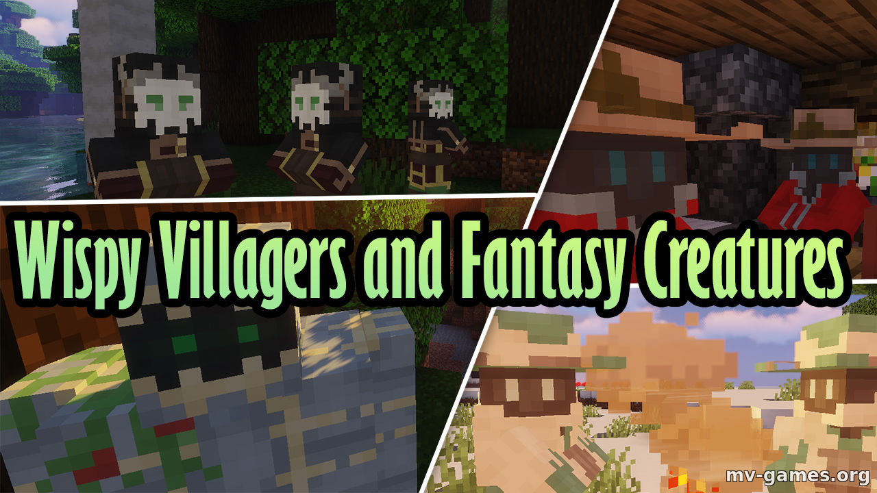 Скачать Текстуры Wispy Villagers and Fantasy для Minecraft 1.15.2 Бесплатно