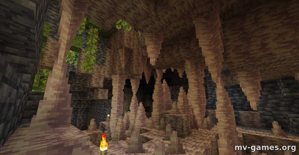 Текстуры Caves and Cliffs Expansion Pack для Minecraft 1.17.1