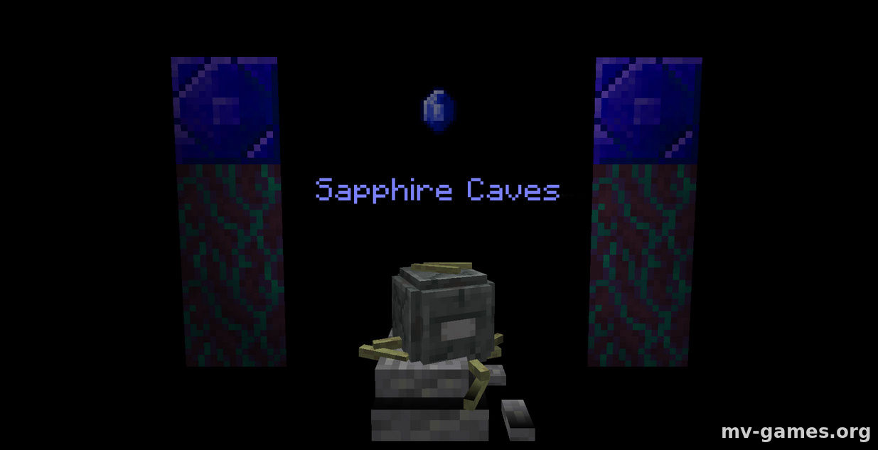 Карта Sapphire Caves для Minecraft 1.17.1