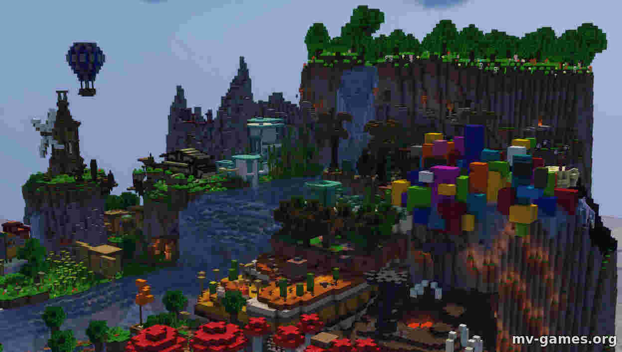 Карта The Great Fall для Minecraft 1.17.1