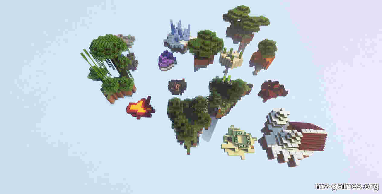 Карта Эпический биом SkyBlock для Minecraft 1.17.1