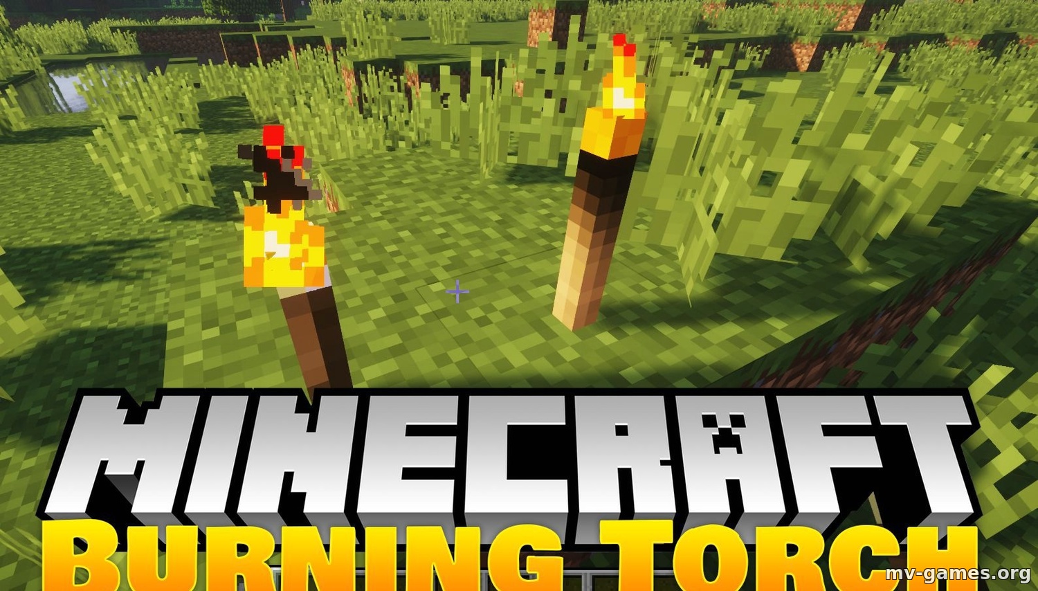 Мод Burning Torches для Minecraft 1.18.1