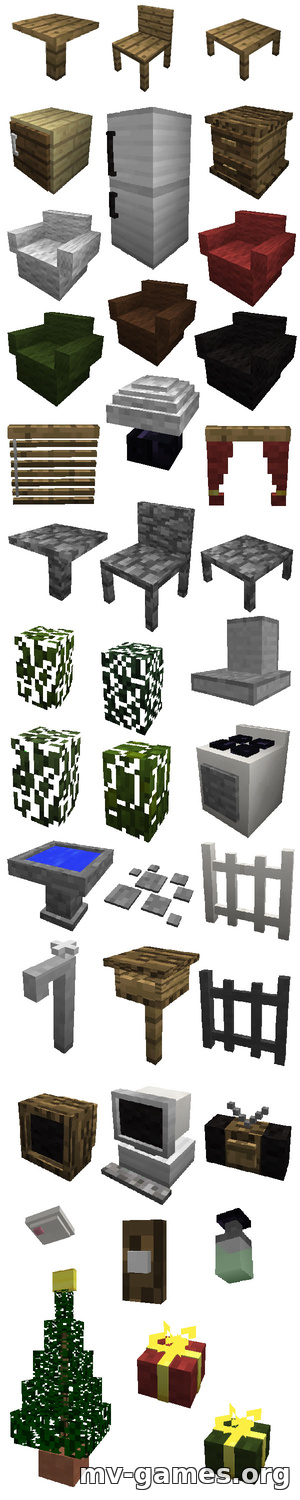 Мод MrCrayfish’s Furniture для Minecraft 1.18.2