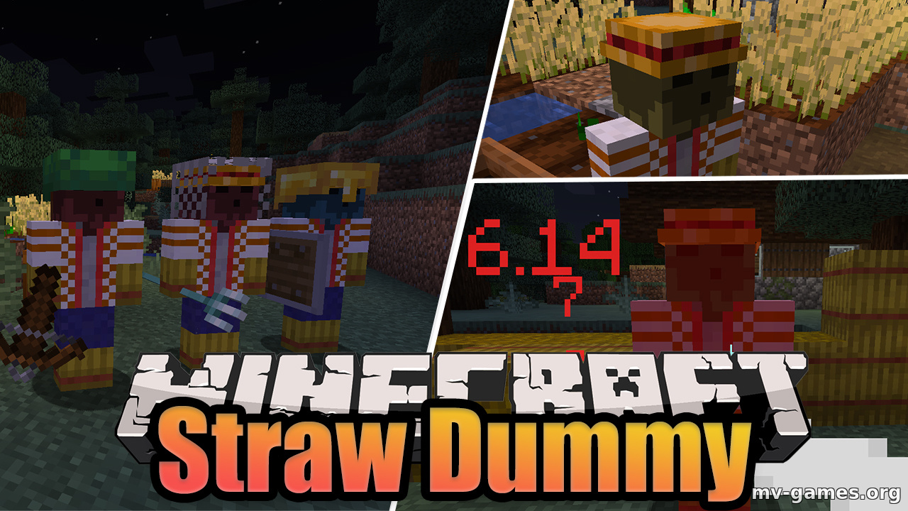 Мод Straw Dummy для Minecraft 1.18.2