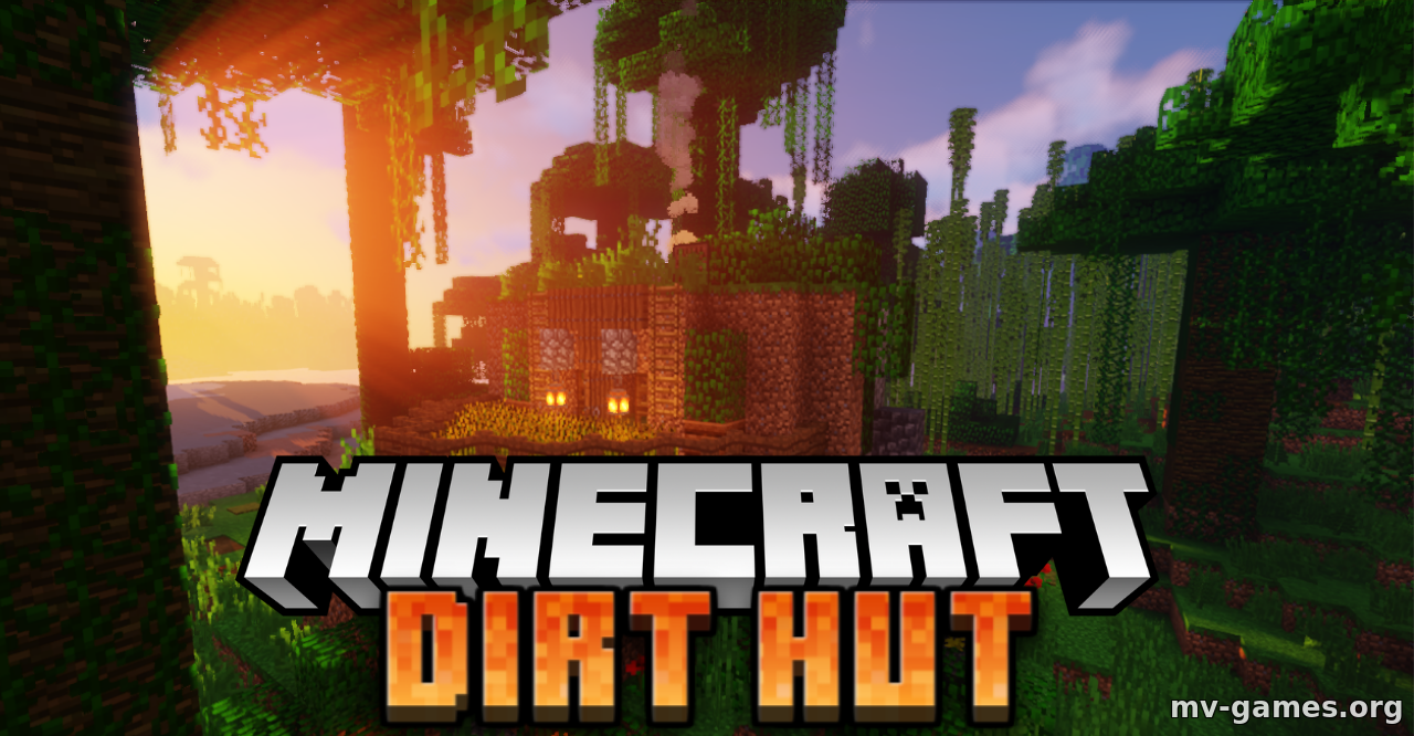 Карта Dirt Hut World для Minecraft 1.18.2
