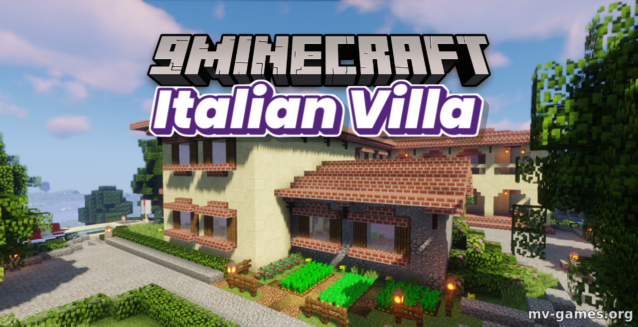 Карта Italian Villa для Minecraft 1.18.2