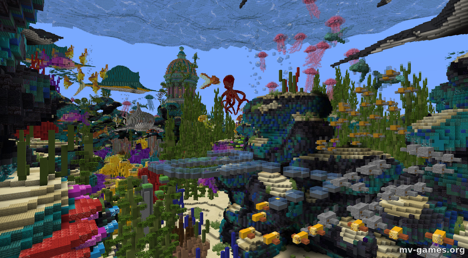 Карта Reef Race для Minecraft 1.19