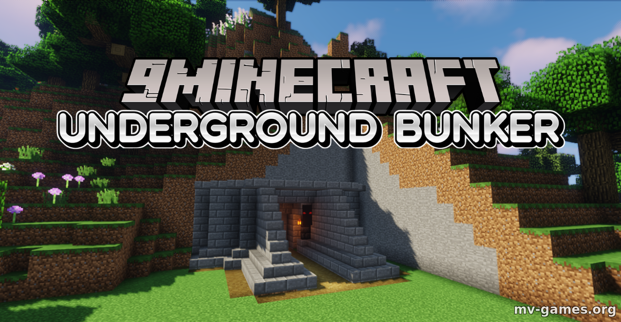 Скачать Карта Underground Bunker для Minecraft 1.18.2 Бесплатно