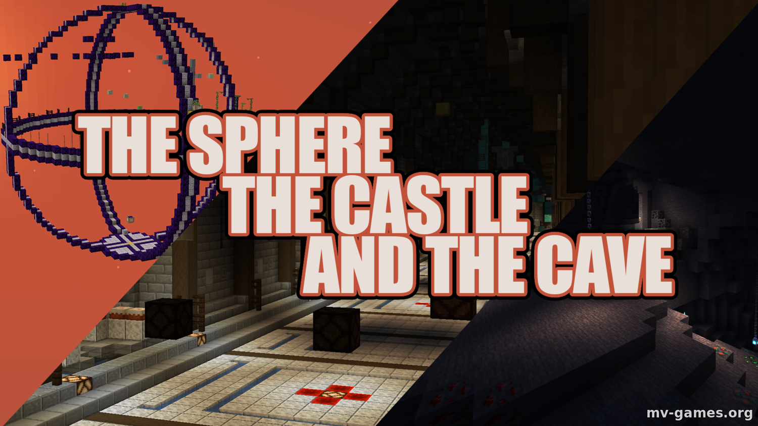 Скачать Карта The Sphere, The Castle, And The Cave для Minecraft 1.18.2 Бесплатно
