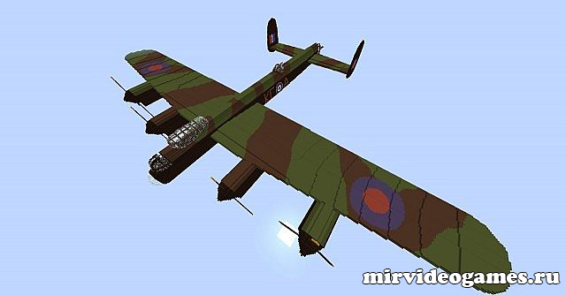 Скачать Карта Самолет Lancaster Bomber - Minecraft Бесплатно