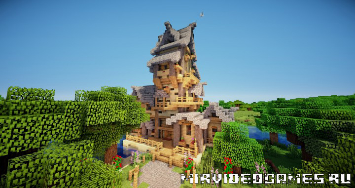 Скачать [Карта] River House Timelapse для Minecraft Бесплатно