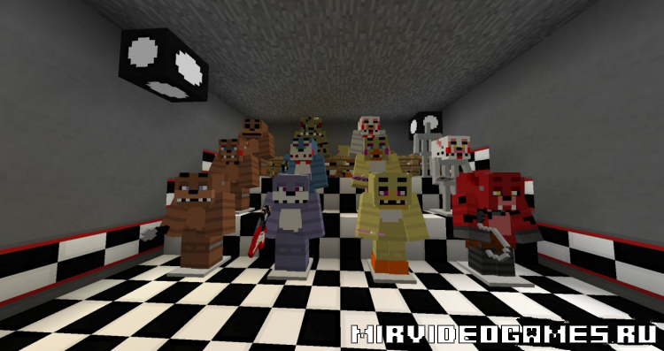 Скачать Текстуры Five Nights at Freddy’s 3 [16x] [Minecraft 1.8.1] Бесплатно