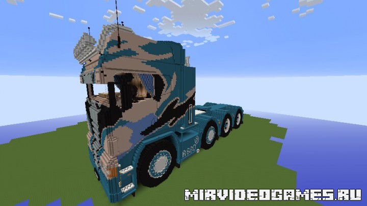 Скачать [Карта] Scania R620 8x4 V8 Version Oversized для Minecraft Бесплатно