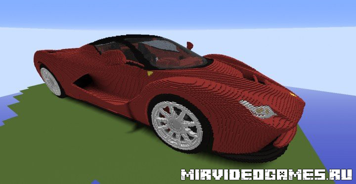 Скачать Карта Ferrari - LaFerrari для Minecraft Бесплатно