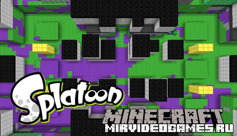 Скачать [Карта] Splatoon для Minecraft Бесплатно