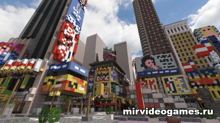 Скачать Карта Midtown Manhattan, New York City для Minecraft Бесплатно