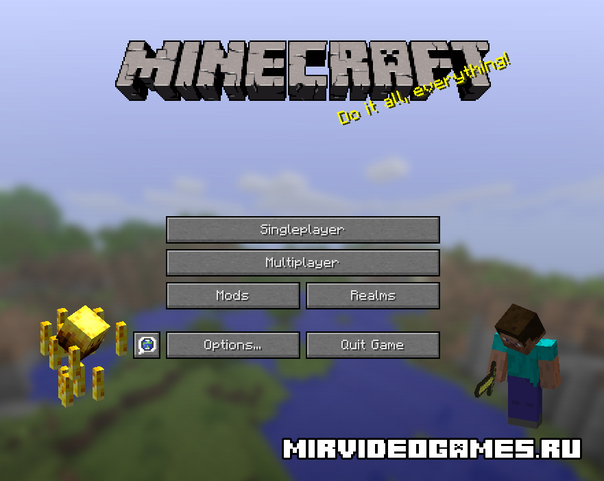 Скачать Мод MenuMobs для Minecraft 1.9.4 Бесплатно