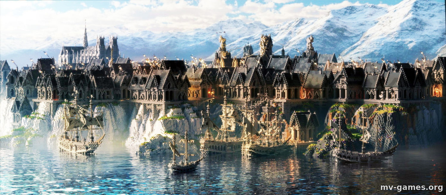 Фанаты потратили 3 года, чтобы построить в Minecraft средневековый город, как во «Властелине колец»