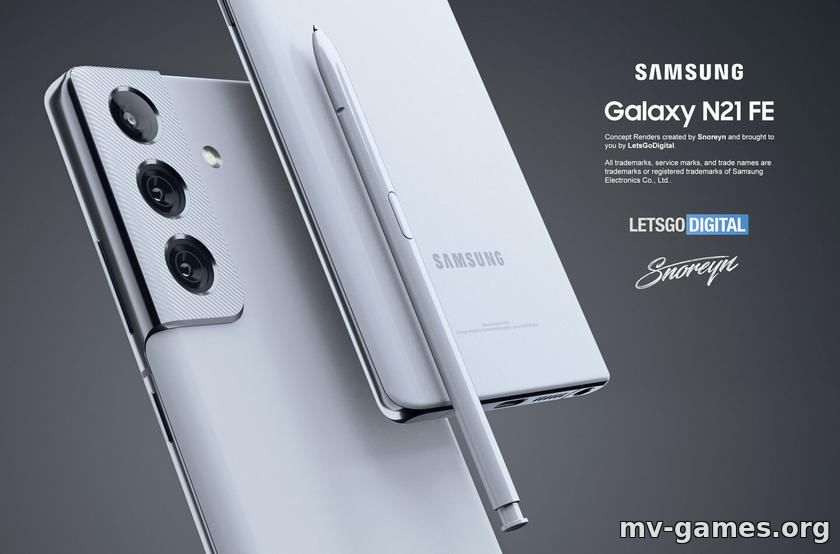 Samsung Galaxy Note 21 FE появился на концепт-рендерах с дизайном, как у Galaxy S21 и поддержкой S Pen