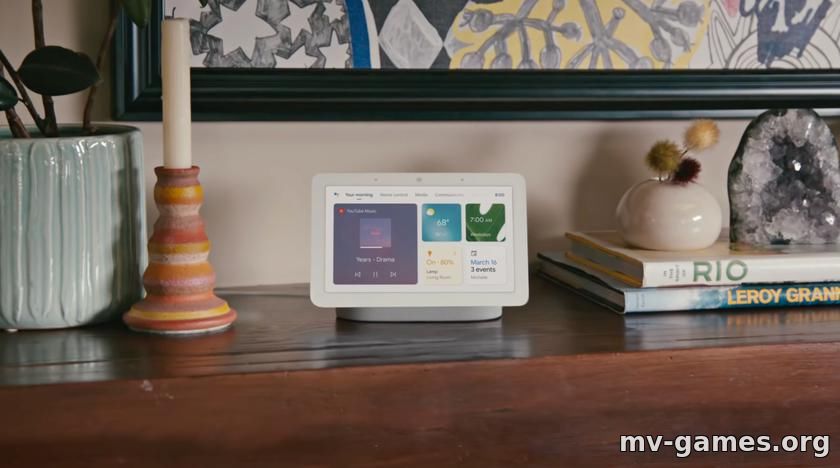 Google представила обновлённый Nest Hub с 7-дюймовым экраном и датчиком Soli, как в Pixel 4